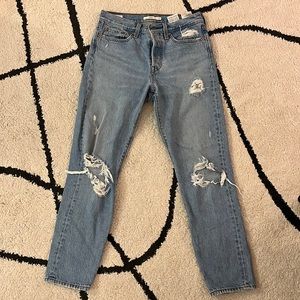 Original Levi’s - Ripped Wedgie Vintage Blue Wash Jeans